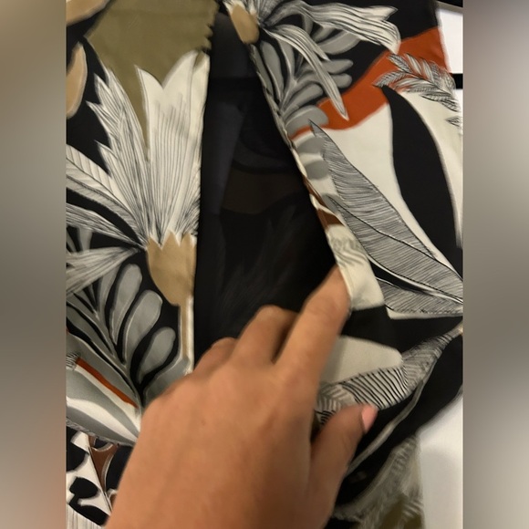 NEW MNG DRESS floral midi sheath - Picture 9 of 12